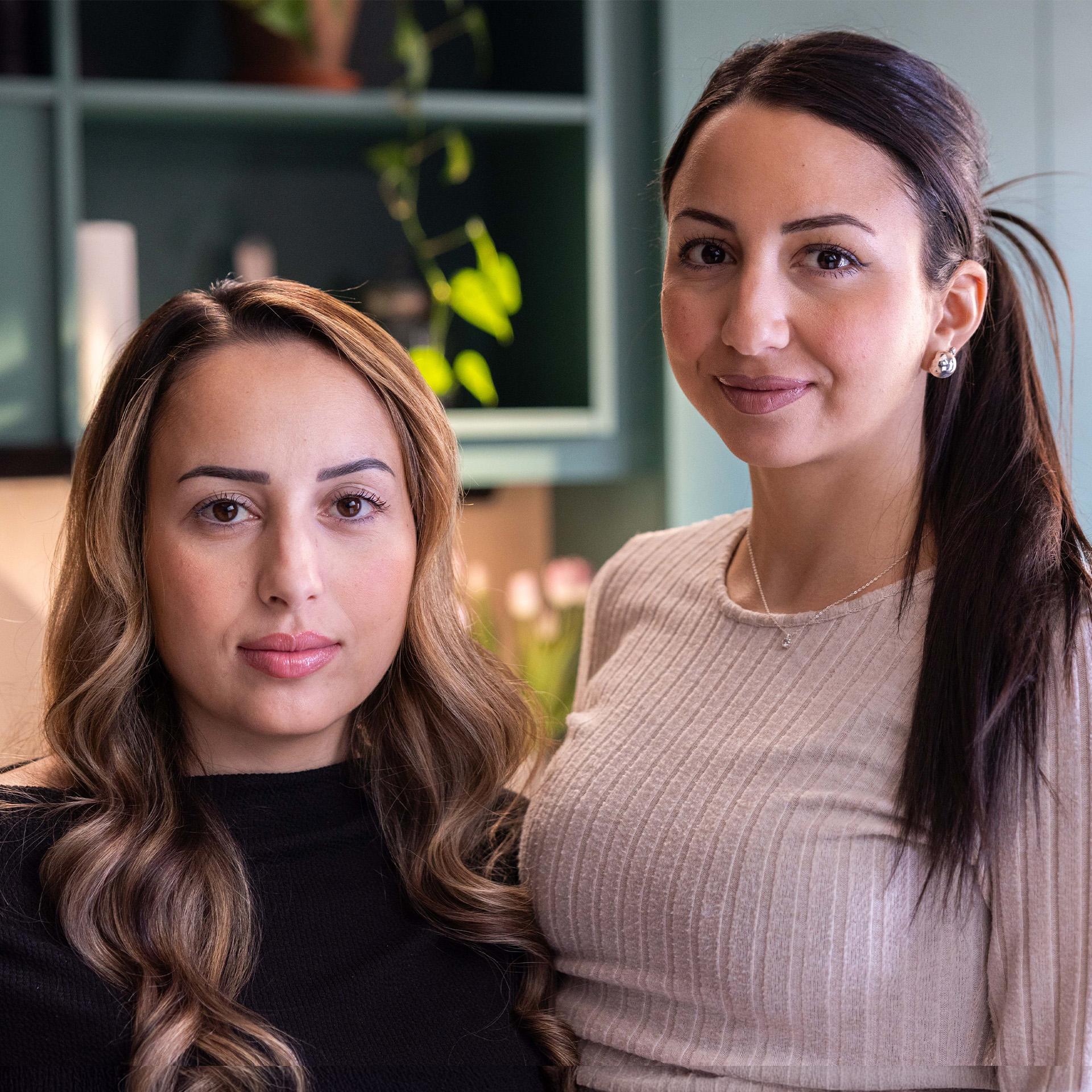 Sisters Nedda and Renna, living with sickle cell disease