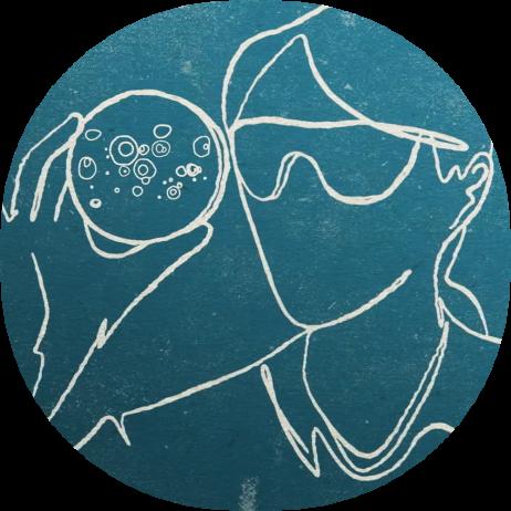 illustration of scientist holding petri dish