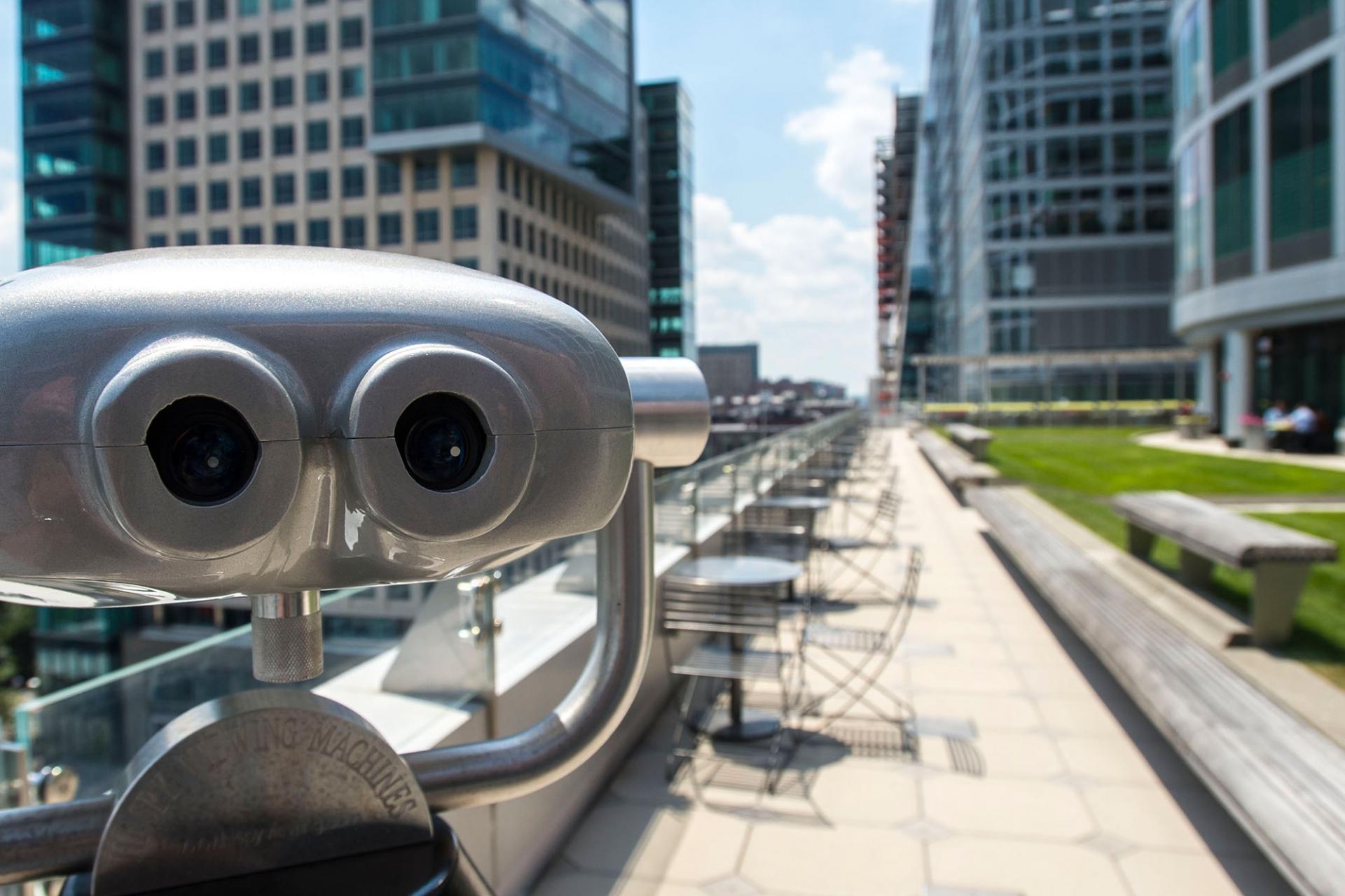 Rooftop patio at Vertex Pharmaceuticals Boston headquarters