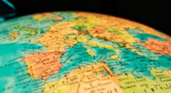 An image of part of a globe