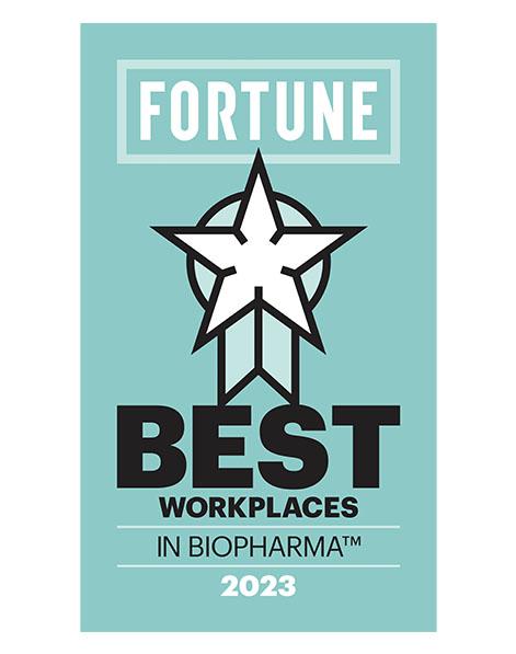 2023 Fortune Best Workplaces in Biopharma award logo