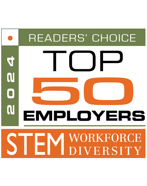 An image of the logo of STEM Workforce Diversity magazine's Top 50 Employers award