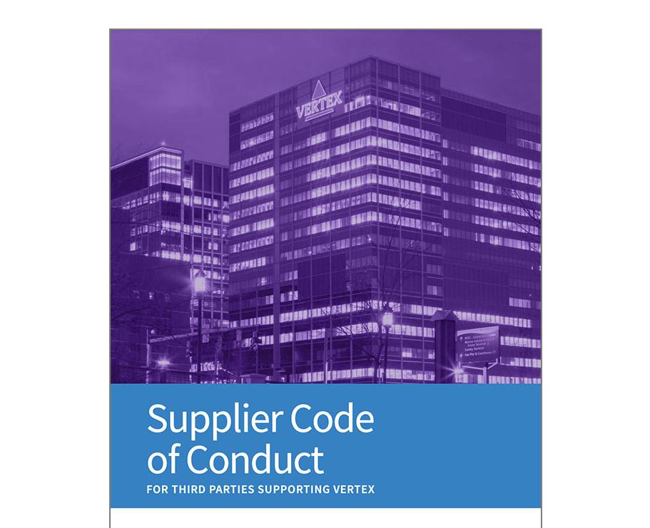 Vertex Supplier code of conduct