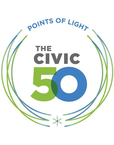 The Civic 50 award logo