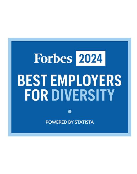 Forbes Best Employers for Diversity award logo