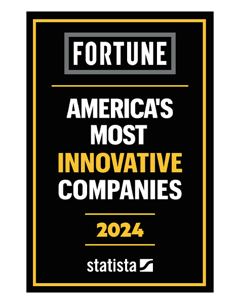 An image of the Fortune America’s Most Innovative Companies 2024 award logo