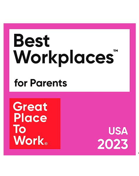 Great Place to Work’s Best Workplaces for Parents 2023 award logo