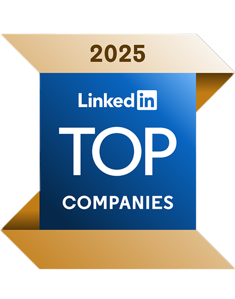 LinkedIn 2025 Top Companies award logo