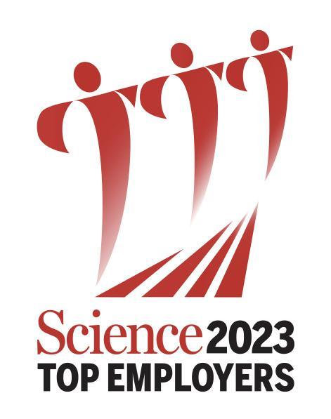 Science magazine 2022 Top Employer logo